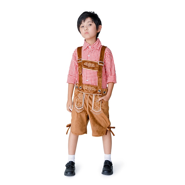 Toys & Hobbies Cosplay & Costumes | Oktoberfest Beer International Beer Festival Lederhosen Boys Blouse Shorts Bavarian Costume 