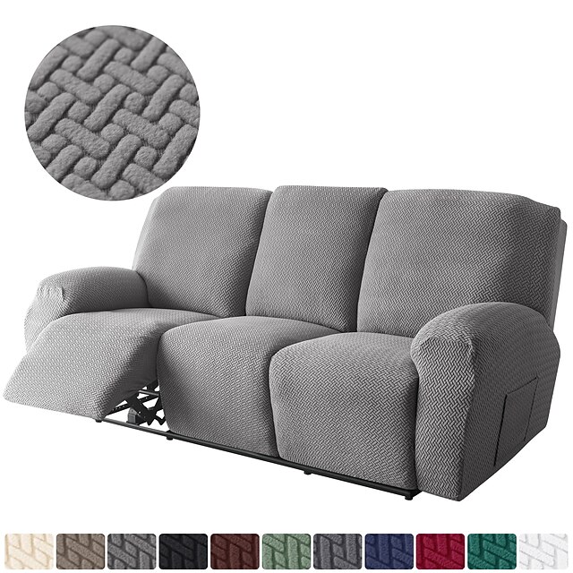 Stretch Recliner Cover Recliner Couch Covers with Side Pocket,Non Slip