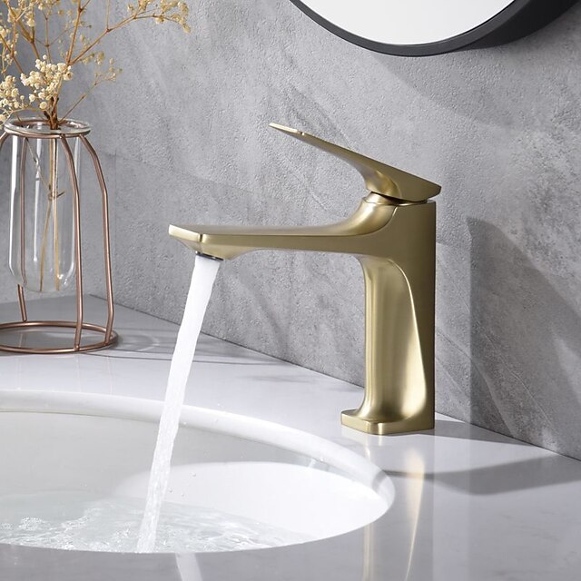  miscelatore lavabo bagno - classico nichel spazzolato / elettrodeposto / finiture verniciate rubinetti monocomando monocomando vasca da bagno centroset