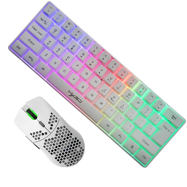  L500 Wireless 2.4GHz Mouse Keyboard Combo Rechargeable / Portable / Gaming Gaming Keyboard Mini Size / Rechargeable / Luminous Gaming Mouse 3600 dpi