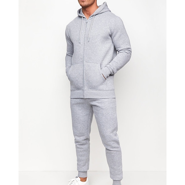 Sports & Outdoors Running, Jogging & Walking | Mens 2 Piece Full Zip Tracksuit Sweatsuit Athletic Athleisure 2pcs Long Sleeve Br