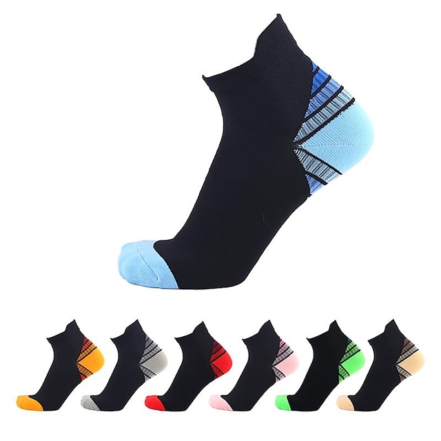  Women's Socks Sport Compression 2 Pairs Nylon  Breathable Marathon Running Bicycle Crew Socks
