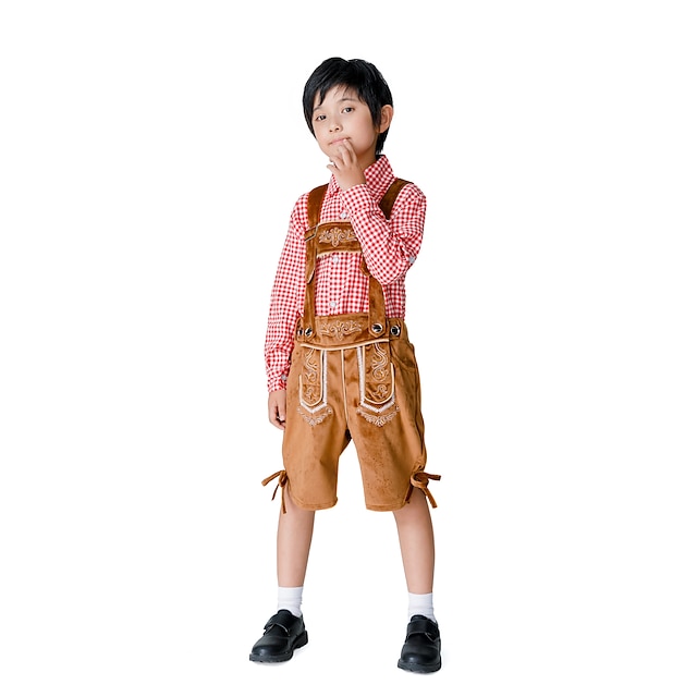 Toys & Hobbies Cosplay & Costumes | Oktoberfest Beer International Beer Festival Lederhosen Boys Blouse Shorts Bavarian Costume 