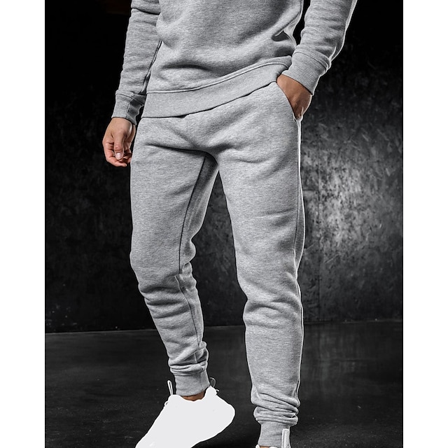 Sports & Outdoors Running, Jogging & Walking | Mens 2 Piece Tracksuit Sweatsuit Athletic Athleisure 2pcs Long Sleeve Breathable 