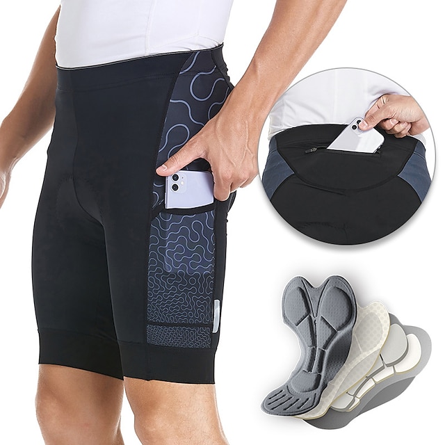 Arsuxeo Bărbați Pantaloni scurți de ciclism Pantaloni Scurți cu Burete Bicicletă Pantaloni scurți căptușiți / capriori Pantaloni Scurți de MTB Potrivire Formă Ciclism montan Ciclism stradal Sport