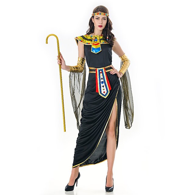 Toys & Hobbies Cosplay & Costumes | Cleopatra Retro Vintage Ancient Egypt Dress Cosplay Costume Outfits Womens Costume Black Vin