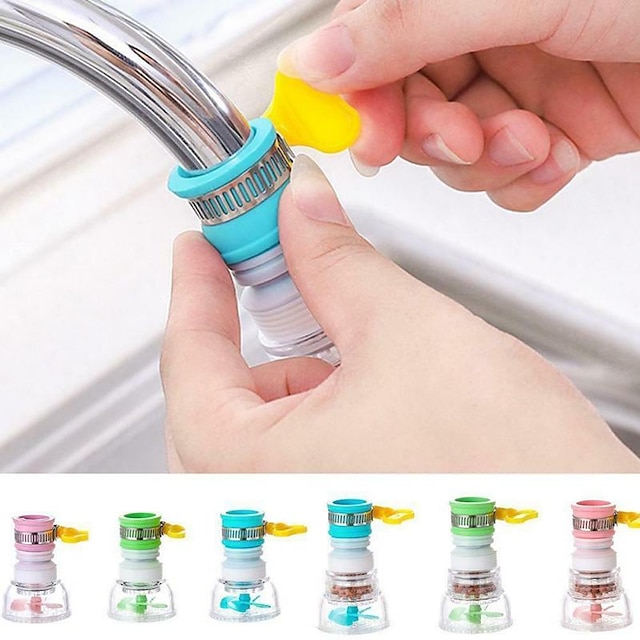  Rotatable Spray Head Tap 360 Degree Durable Faucet Filter Nozzle 3 Modes Kitchen Tap Filter for Kitchen Faucet