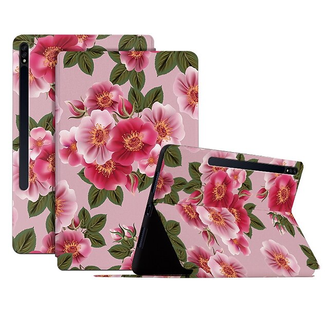  Tablet Case Cover For Samsung Galaxy Tab S8 Plus 12.4'' S8 11'' S7 11'' A8 10.5'' A7 10.4'' Galaxy Tab S7 Plus 12.4'' Galaxy Tab S7 FE 12.4'' 2022 2021 2020 with Stand Magnetic Smart Auto Wake / Sleep