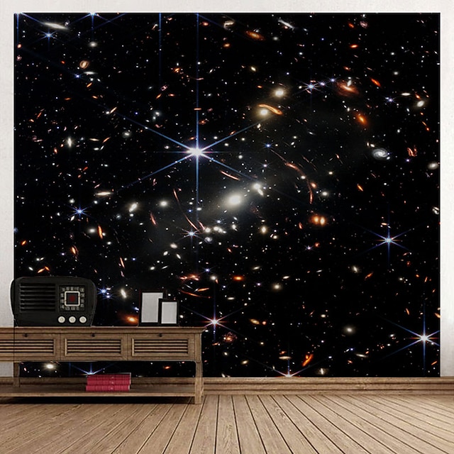 Home & Garden Home Decor | Galaxy Wall Tapestry Art Decor Blanket Curtain Infrared Image of The Distant Universe Hanging Home Be