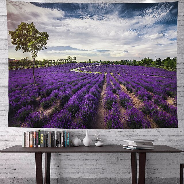 Home & Garden Home Decor | Lavender Wall Tapestry Art Decor Blanket Curtain Hanging Home Bedroom Living Room Decoration Polyeste