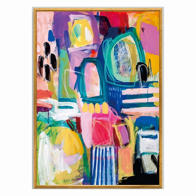 Handmade Hand Painted Oil Painting Wall Art Pink Modern Abstract Home Decoration Decor Rolled Canvas No Frame Unstretched 9