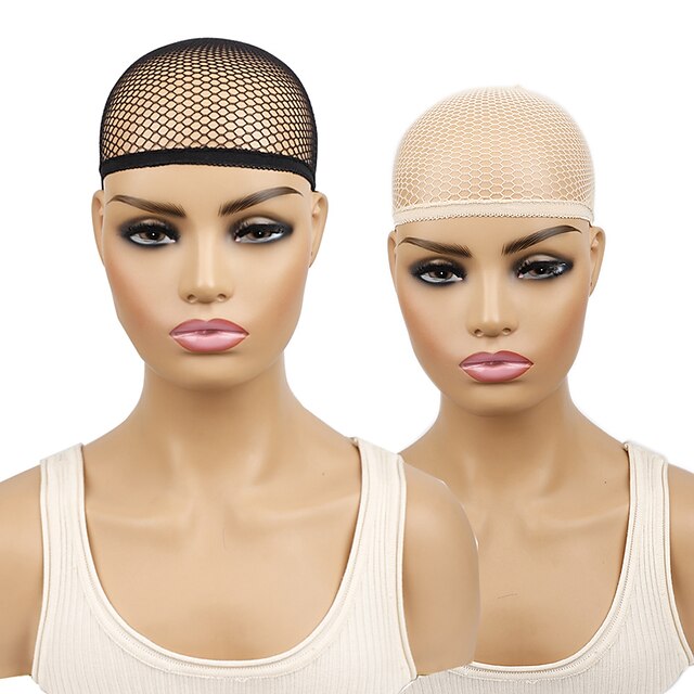  6pcs hair net for wig open end mesh net wig caps mesh wig cap for women