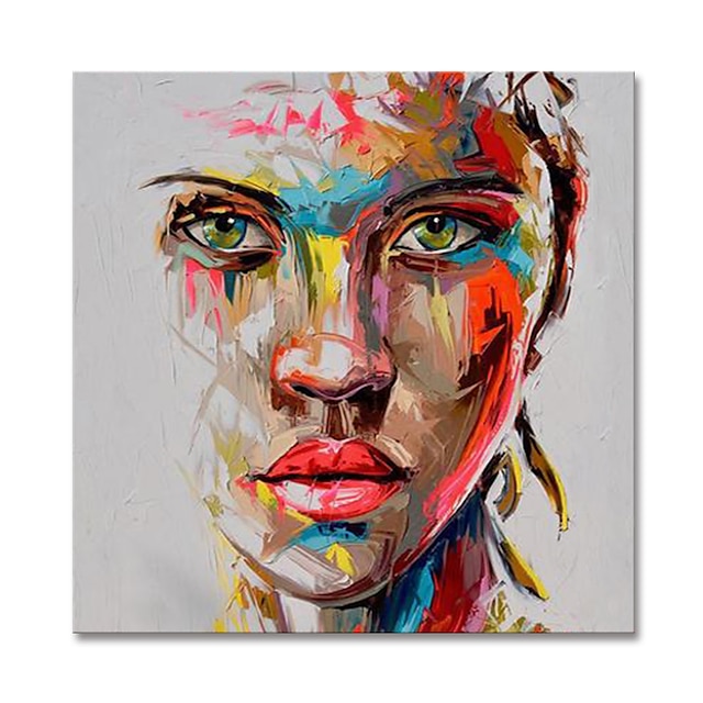 Mintura Handmade Face Oil Paintings On Canvas Wall Art Decoration 