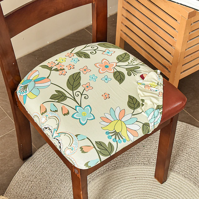 2 Pcs Seat Covers for Dining Room Stretch Seat Slipcover Removable Washable Upholstered Chair Cushion Slipcovers for Kitchen Office 29