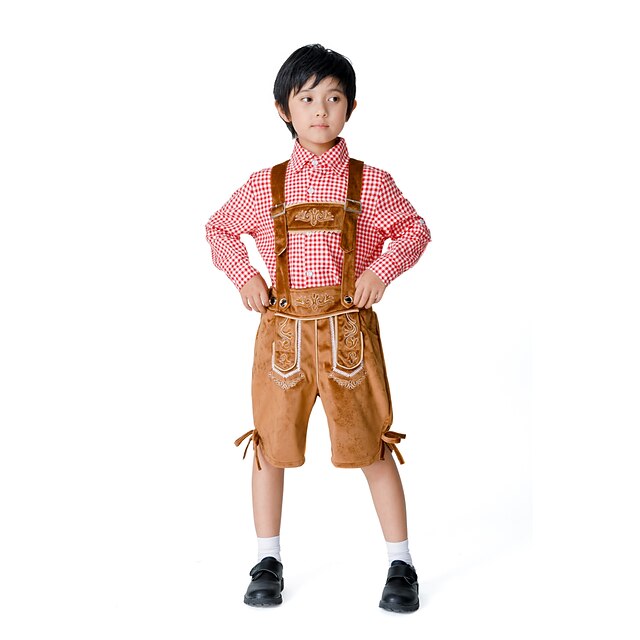 Toys & Hobbies Cosplay & Costumes | Oktoberfest Beer International Beer Festival Lederhosen Boys Blouse Shorts Bavarian Costume 