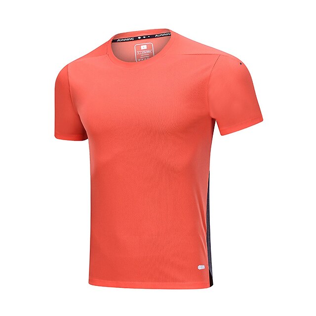 Sports & Outdoors Running, Jogging & Walking | Mens Running Shirt Tee Tshirt Top Athletic Breathable Quick Dry Moisture Wicking 