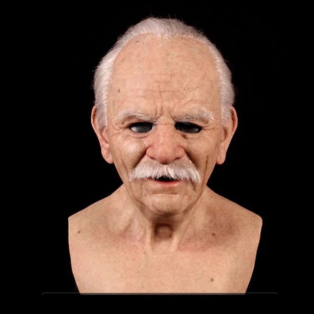  Halloween Old Man Mask Scary Costume Halloween Props Unisex