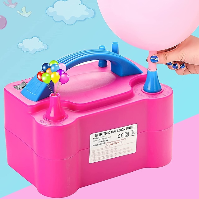  High Voltage Double Hole AC Inflatable Electric Balloon Pump Electric Air Balls Pump All Style Inflator Pump Portable Air Blower
