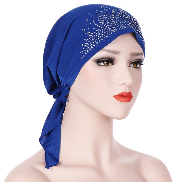 Shoes & Bags Fashion Accessories | Underscarf Women Plain Color Hijab Turban Lady Hat Headband Islamic Head Wrap Bonnet Headscar