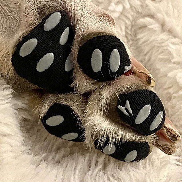 Dog Paw Protector Pads NonSlip Paw Grips Traction Pads Provides Traction and Brace for Weak
