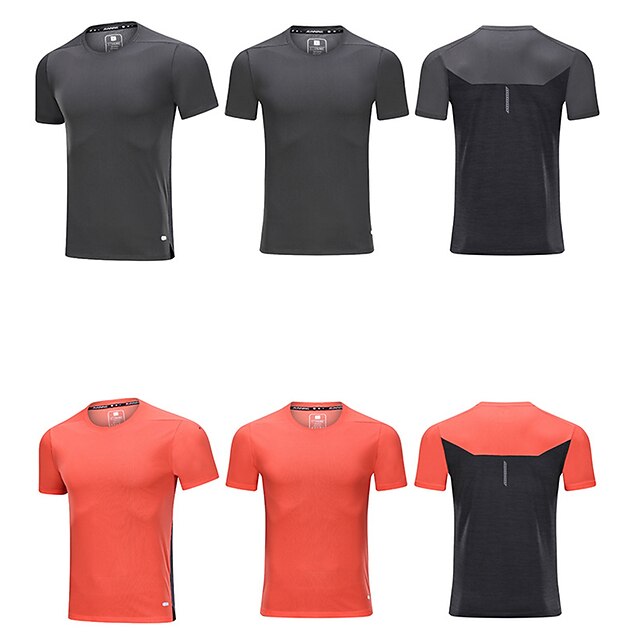 Sports & Outdoors Running, Jogging & Walking | Mens Running Shirt Tee Tshirt Top Athletic Breathable Quick Dry Moisture Wicking 