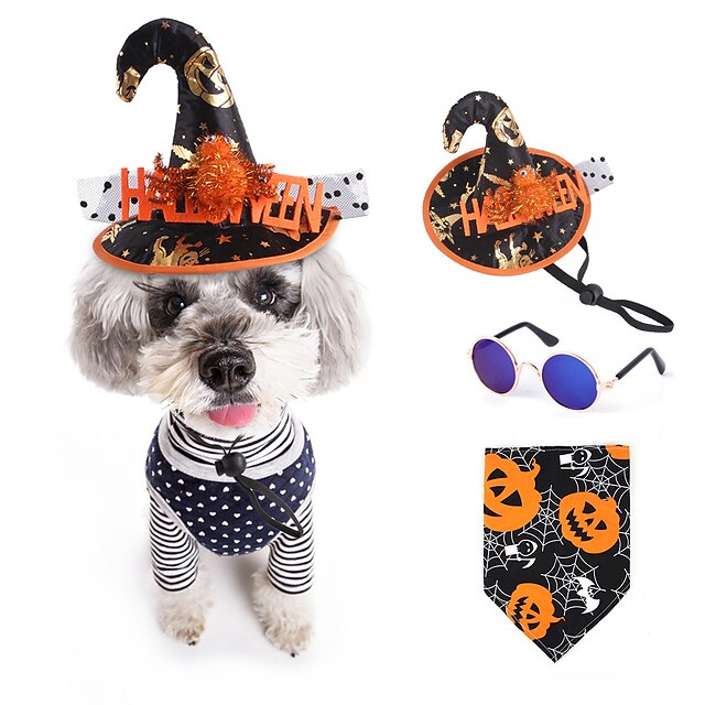 3 Pcs Festival New Pet Transformation Dress Dog Dress Up Kit Cat