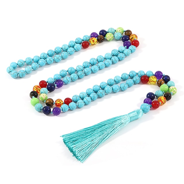 Shoes & Bags Fashion Accessories | 1pc Beaded Necklace Necklace For Womens Gift Daily Stone Chakra Weave - VH24048