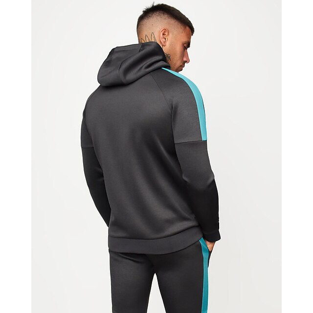 Sports & Outdoors Running, Jogging & Walking | Mens 2 Piece Full Zip Tracksuit Sweatsuit Athletic Athleisure 2pcs Long Sleeve Br