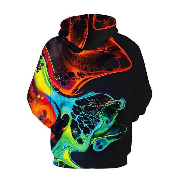 Mens Clothing Mens Hoodies & Sweatshirts | Mens Pullover Hoodie Sweatshirt Graphic Patterned Abstract Print Daily Sports Streetw