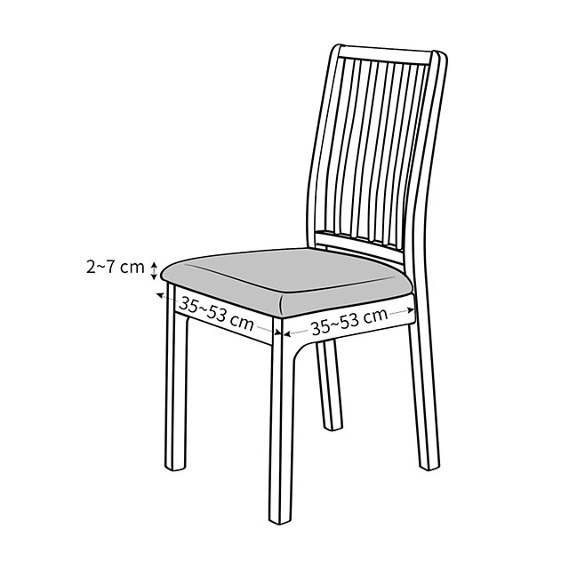 Set of 2 Pcs Dining Chair Covers Water Repellent Stretch High Back