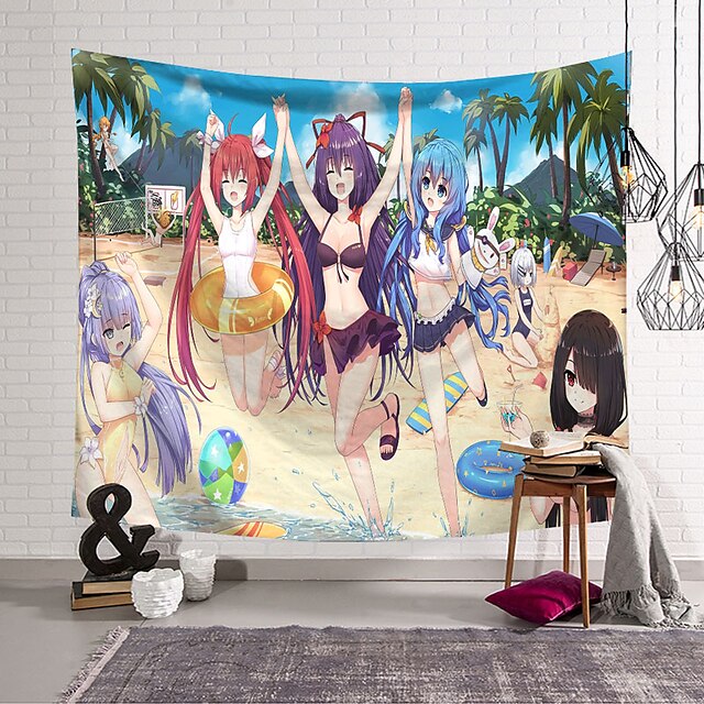 Home & Garden Home Decor | DATE A LIVE Wall Tapestry Art Decor Blanket Curtain Hanging Home Bedroom Living Room Decoration Polye