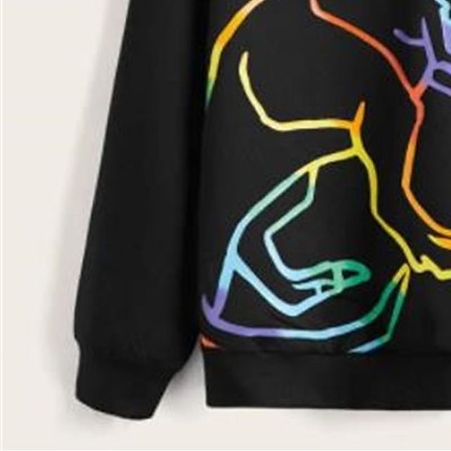 Baby & Kids Boys Clothing | Kids Boys Hoodie Long Sleeve 3D Print Dinosaur Animal Pocket Black Children Tops Fall Spring Active 