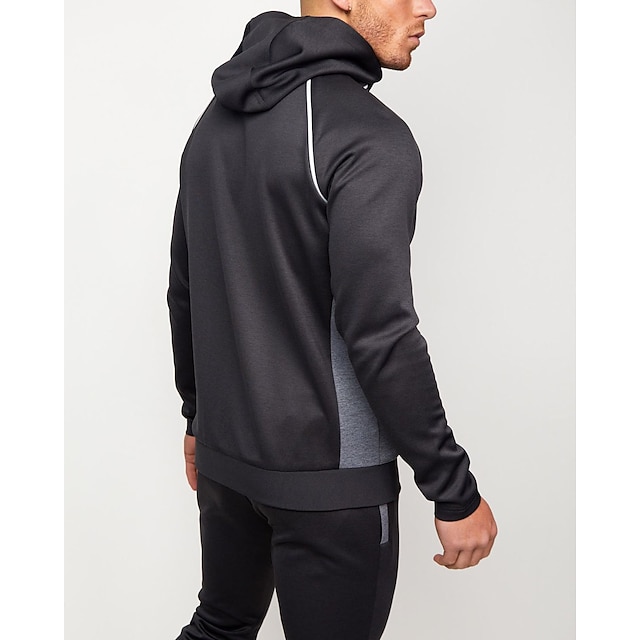 Sports & Outdoors Running, Jogging & Walking | Mens 2 Piece Full Zip Tracksuit Sweatsuit Athletic Athleisure 2pcs Long Sleeve Br