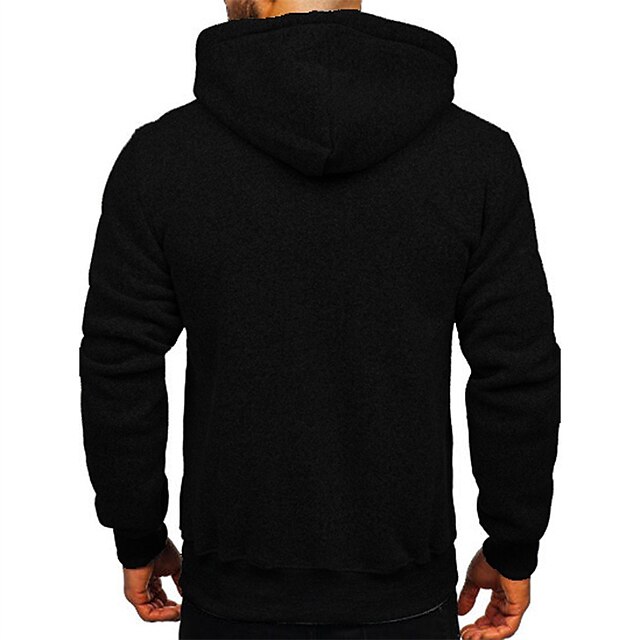 Mens Clothing Mens Hoodies & Sweatshirts | Mens Full Zip Hoodie Jacket Solid Color Pocket Casual Daily Holiday Casual Streetwear