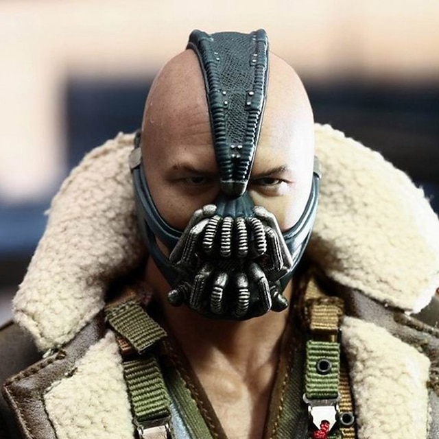 Bane Mask Adults' Horror Men's Black Glue Cosplay Accessories