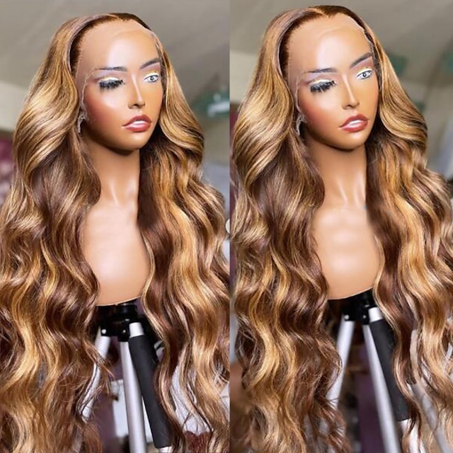  păr uman 13x4 perucă din față cu dantelă parte liberă păr brazilian ondulat perucă neagră 150% densitate cu păr de bebeluș fără lipici pre-smuls pentru peruci pentru femei de culoare perucă lungă din