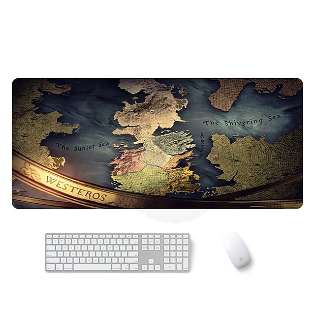  Large Size Desk Mat 15.75*35.43*0.12 inch Non-Slip Waterproof Rubber Cloth Mousepad for Computers Laptop PC Office Home Gaming