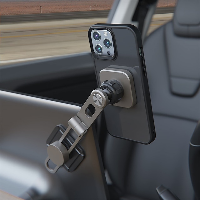  Biltelefonholder Foldbar Magnetisk Inntrekkbar Telefonholder til Bil Kompatibel med Alle mobiltelefoner Tilbehør til mobiltelefon