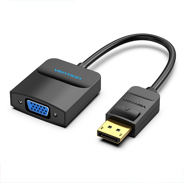 Vention 1080P Displayport to VGA Adapter Male to VGA Female Audio Converter for Projector HDTV Monitor DP to VGA