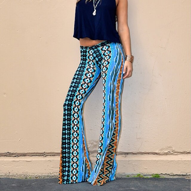 Retro Vintage 1960s Hippie 1970s Disco Dude Funk Bell Bottom Pants Long ...