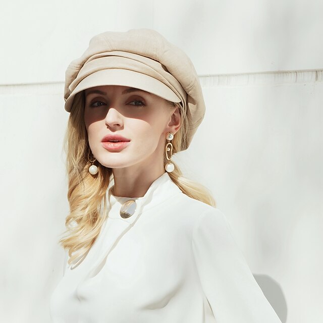  simple Couleur unie Polyester Chapeaux avec Couleur Pure 1 pc Casual / Coupe de Melbourne Casque