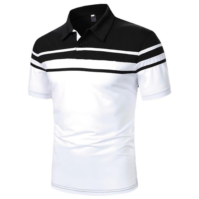 Men's Polo Shirt Golf Shirt Outdoor Business Classic Short Sleeves ...