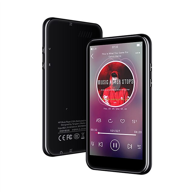  يدعم مشغل mp3 m1 bluetooth 5.0 بدقة عالية وشاشة تعمل باللمس بالكامل مكبر صوت مدمج hifi صوت بلا خسارة mp4 touch game mp5 mp6 مشغل موسيقى