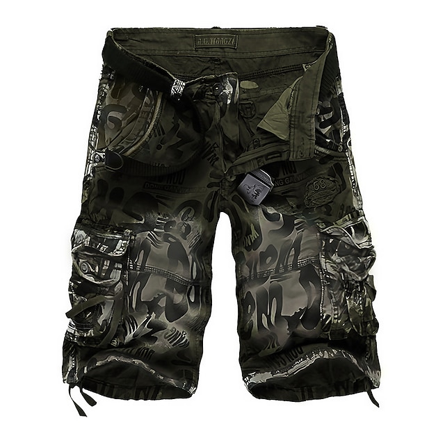 Men's Cargo Shorts Hiking Shorts Multi Pocket Camouflage Camo ...