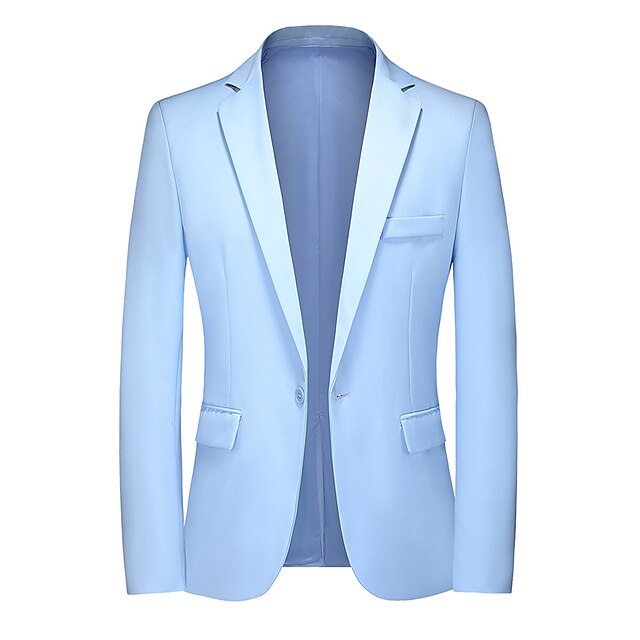 Men's Suits Blazer Business Wedding Party Classic & Timeless Simple ...