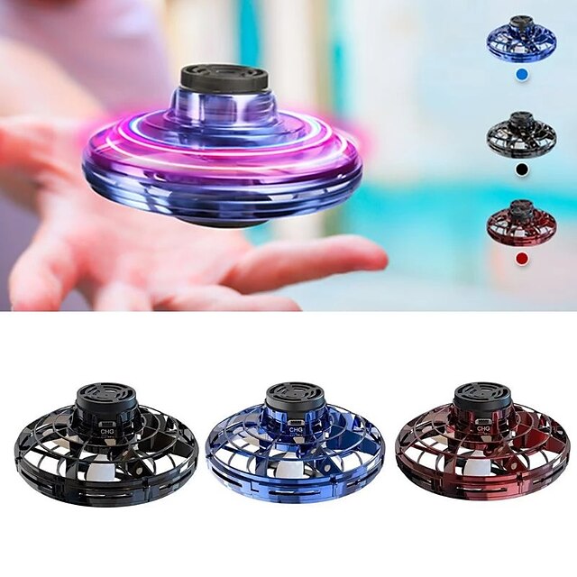  Magic Flying Ball Toy - Infrared Induction RC Drone Disco Light LEDs Rechargeable Indoor Outdoor Helicopter - for Gift for Boy&Girls