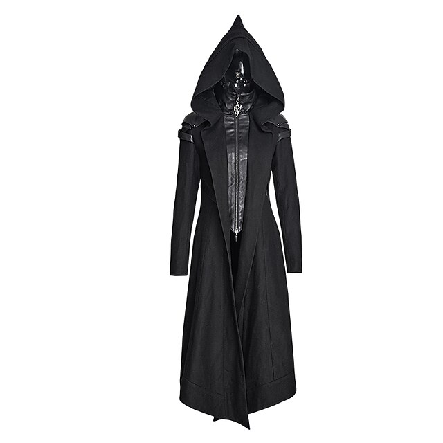 Vintage Punk & Gothic Medieval Steampunk 18th Century Coat Trench Coat ...