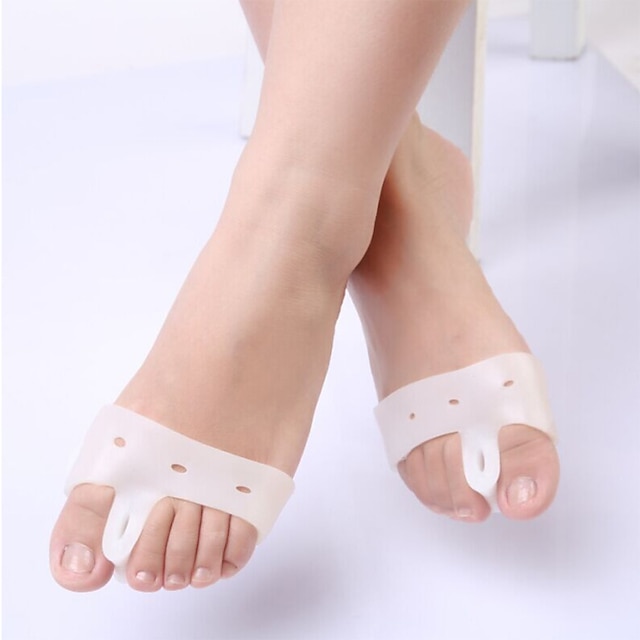 1 paio di dita dei piedi in silicone separatore del piede alluce valgo