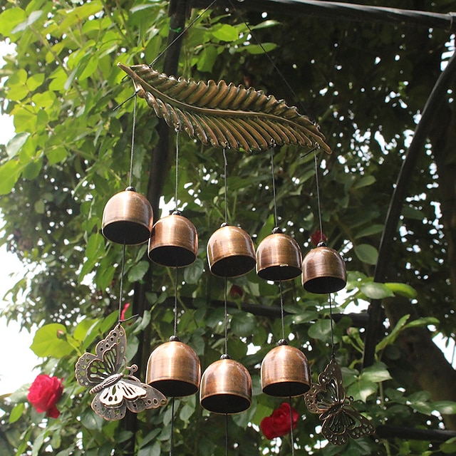  Angel Wind Chimes for Outside, Butterfly Wind Chimes Outdoors, Garden Decor, Best Wishes Lucky Wind Chimes Gifts for Grandma, Mother, Wind Bell Women Gifts