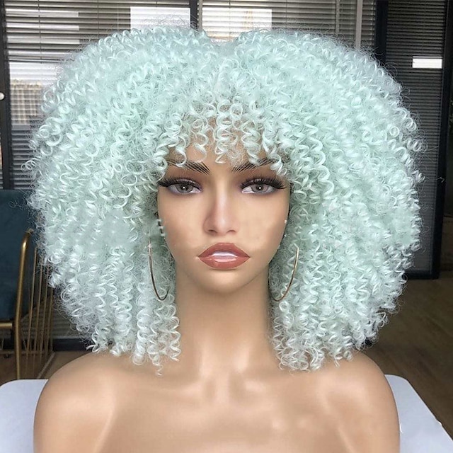  parrucca sintetica riccia afro riccia asimmetrica parrucca corta a15 a16 a17 a18 a19 capelli sintetici cosplay delle donne moda del partito nero parrucca di halloween